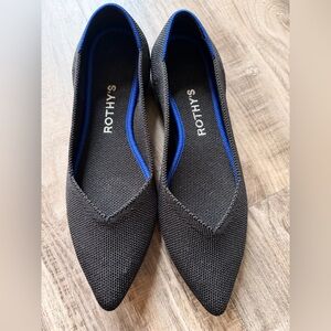 Rothy's Black and Blue Women's Flats size 6.5